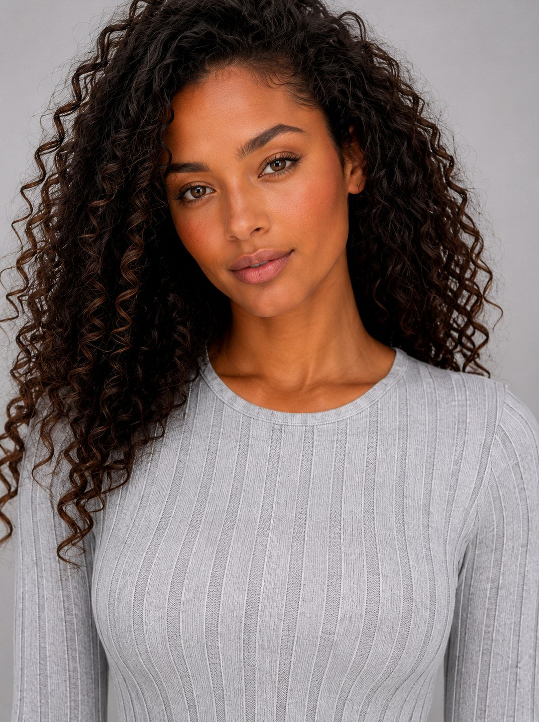 Ribbed Long Sleeve Maxi Dress