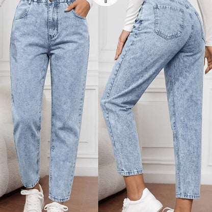 Acid Wash High Waist Jeans