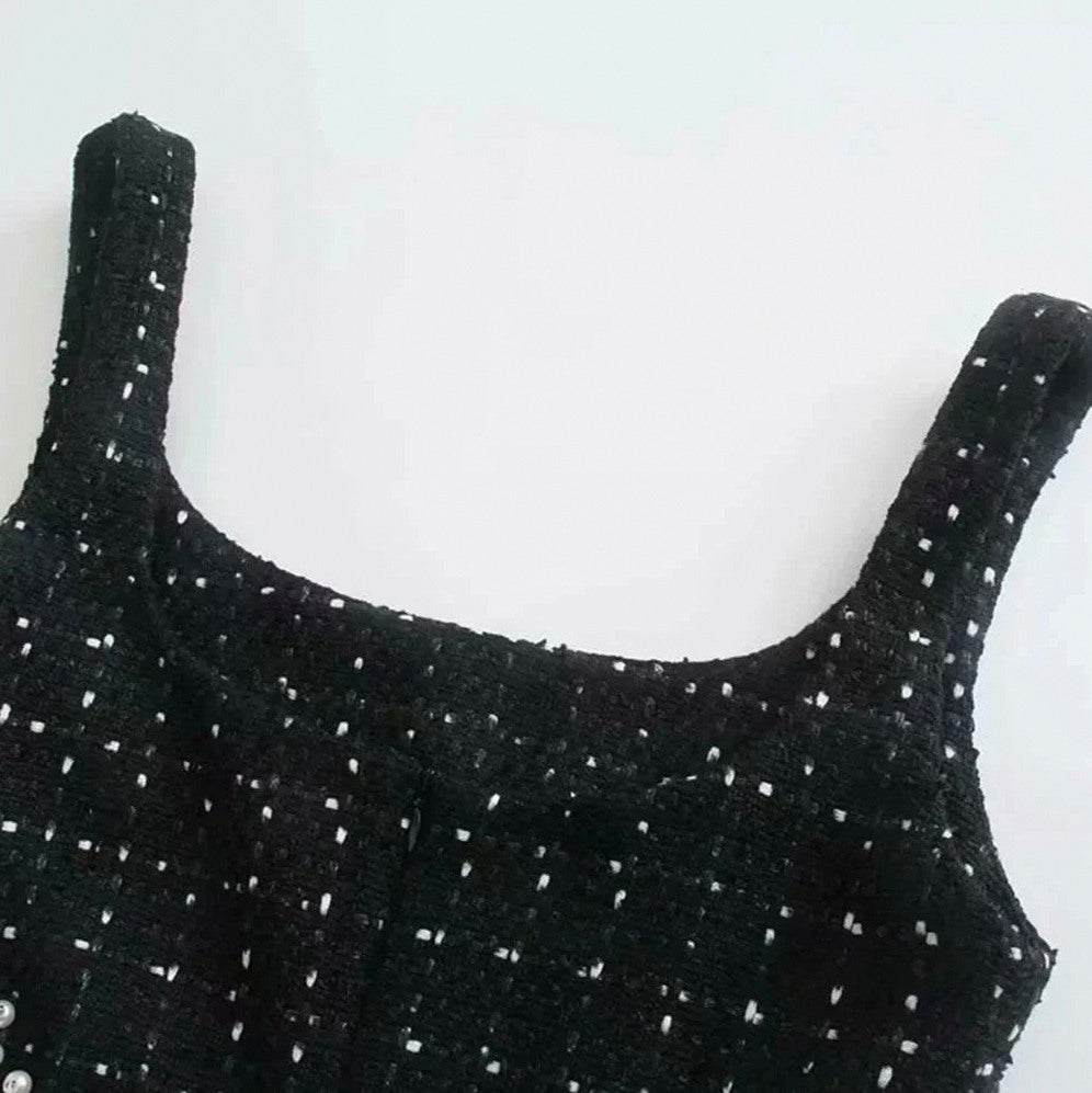 Beaded Cutout Mini Dress
