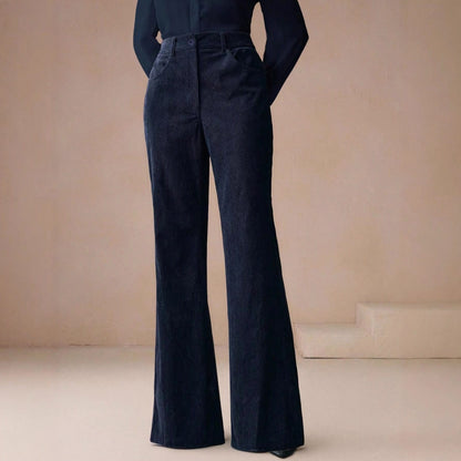 Corduroy High Waist Wide Leg Pants