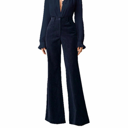Corduroy High Waist Wide Leg Pants