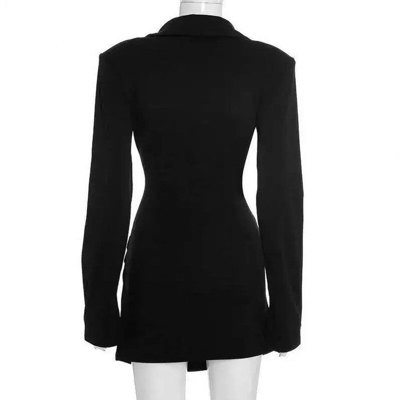 Corset Ruched Blazer Dress
