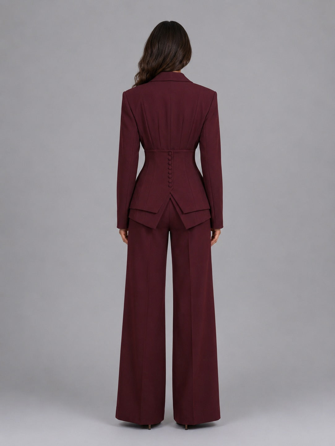 Corset Waist Wide Leg Pantsuit