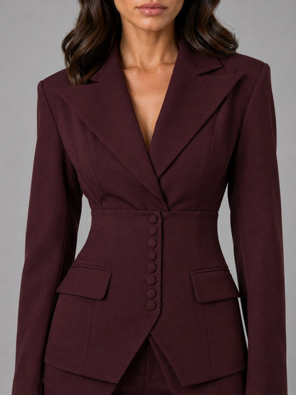 Corset Waist Wide Leg Pantsuit