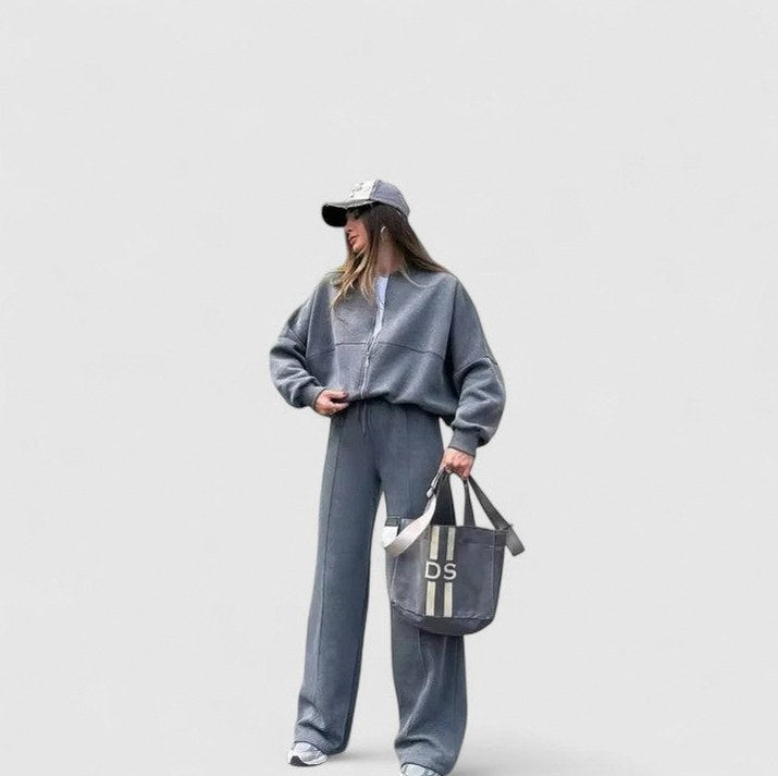 Fleece Bomber Jacket Matching Set