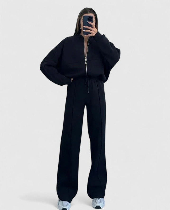 Fleece Bomber Jacket Matching Set