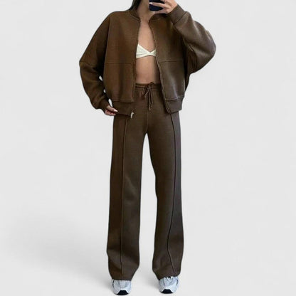 Fleece Bomber Jacket Matching Set