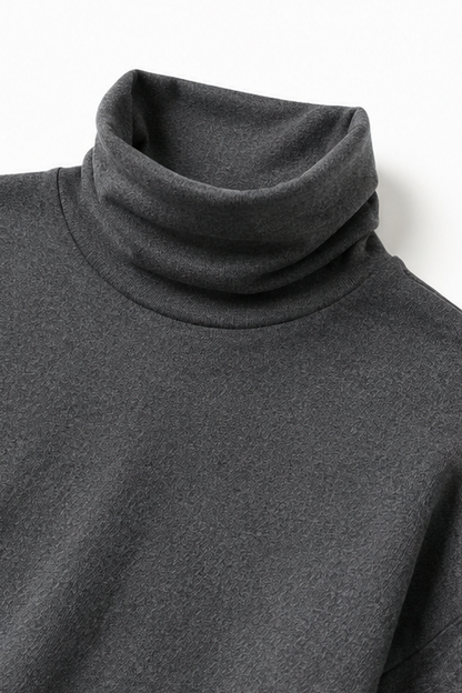 Fleece Turtleneck Wide Leg Set