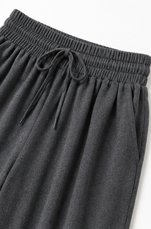 Fleece Turtleneck Wide Leg Set