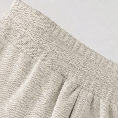 Henley Drawstring Wide Leg Lounge Set