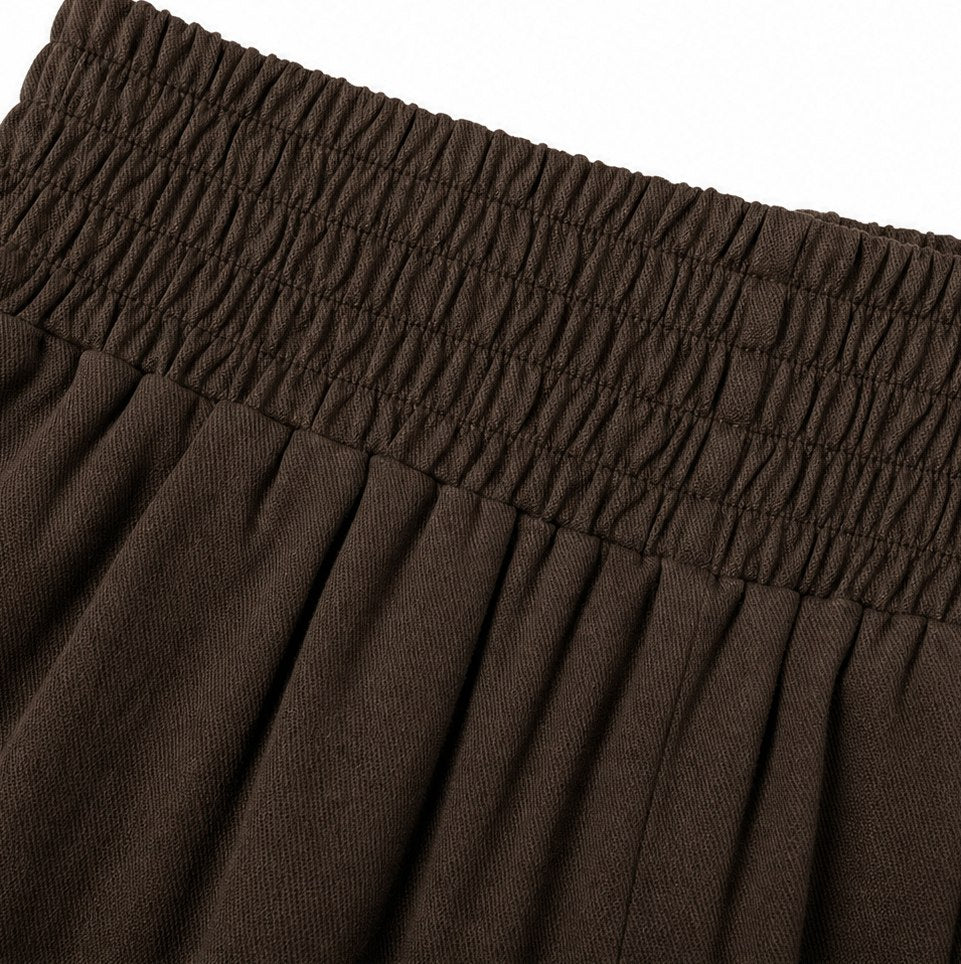 Linen Asymmetric Wide Leg Set