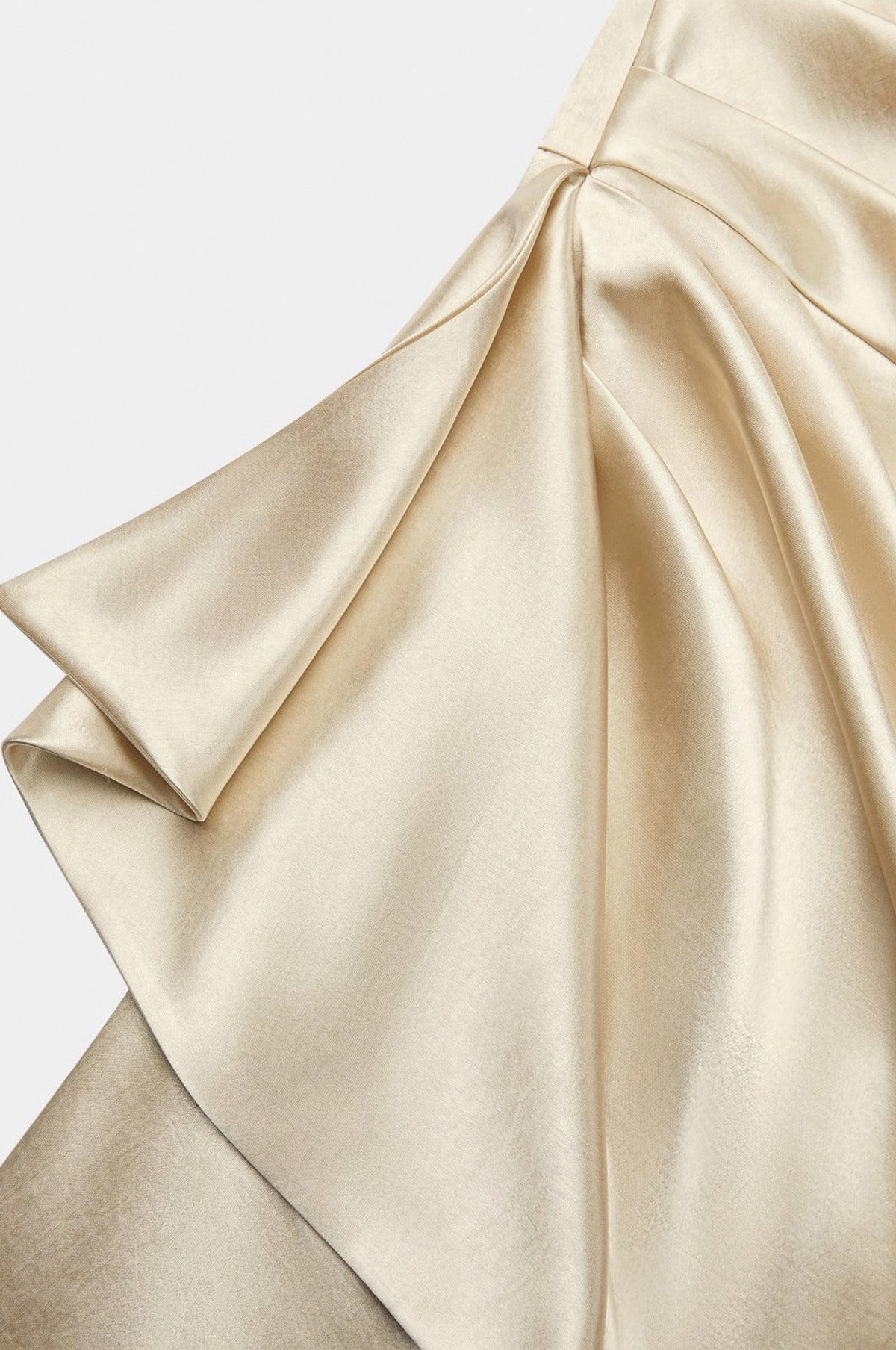 Satin One Shoulder Maxi Dress