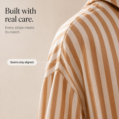 Striped Wide Leg Pant Set