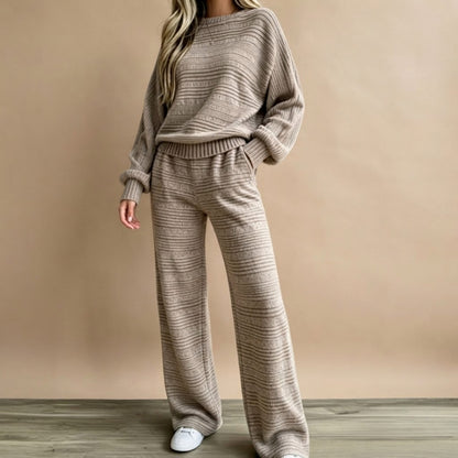 Textured Knit Wide Leg Set