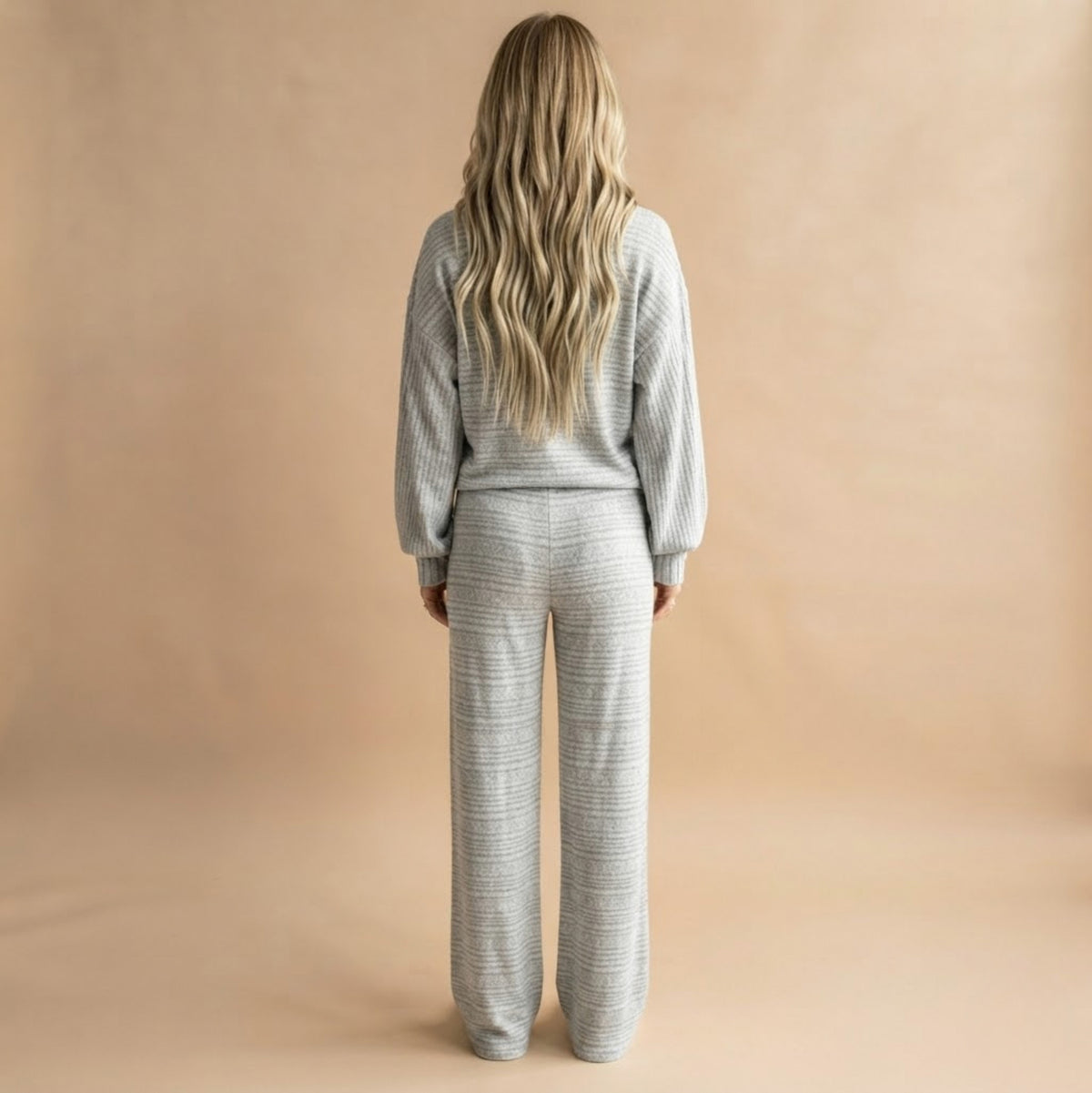 Textured Knit Wide Leg Set