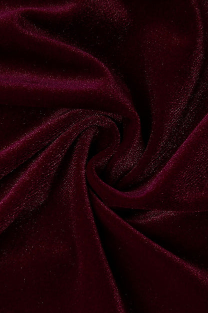 Velvet One Shoulder Maxi Dress